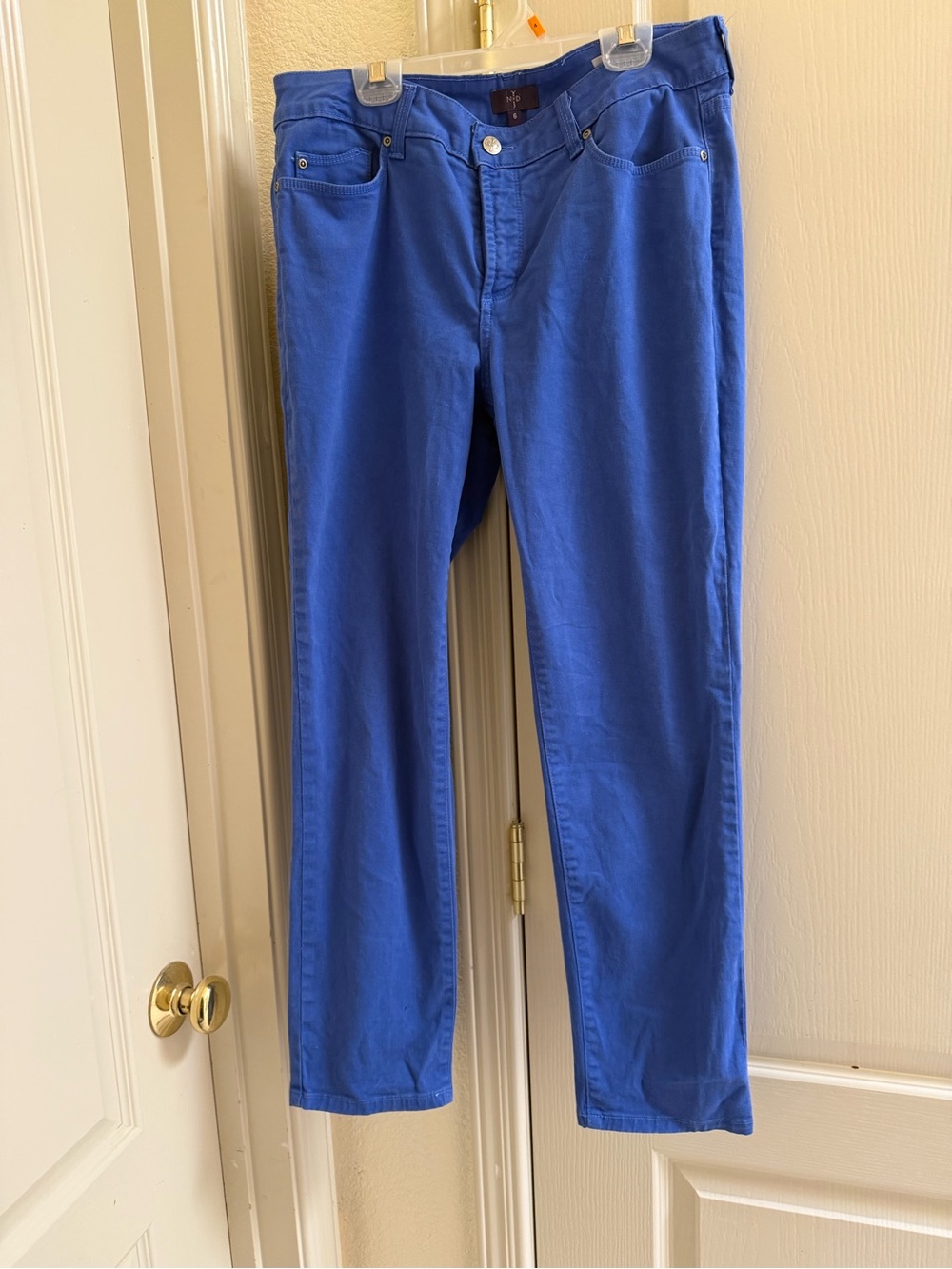 NYDJ Royal Blue straight leg jeans